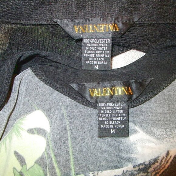 VALENTINA White TIGER Twin Set Size M RHINESTONES 2 Piece TOP & JACKET Vintage - Picture 5 of 12